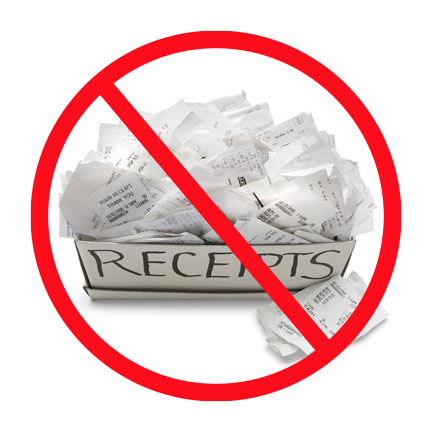 Your Tax Preparer usually doesn't need individual receipts